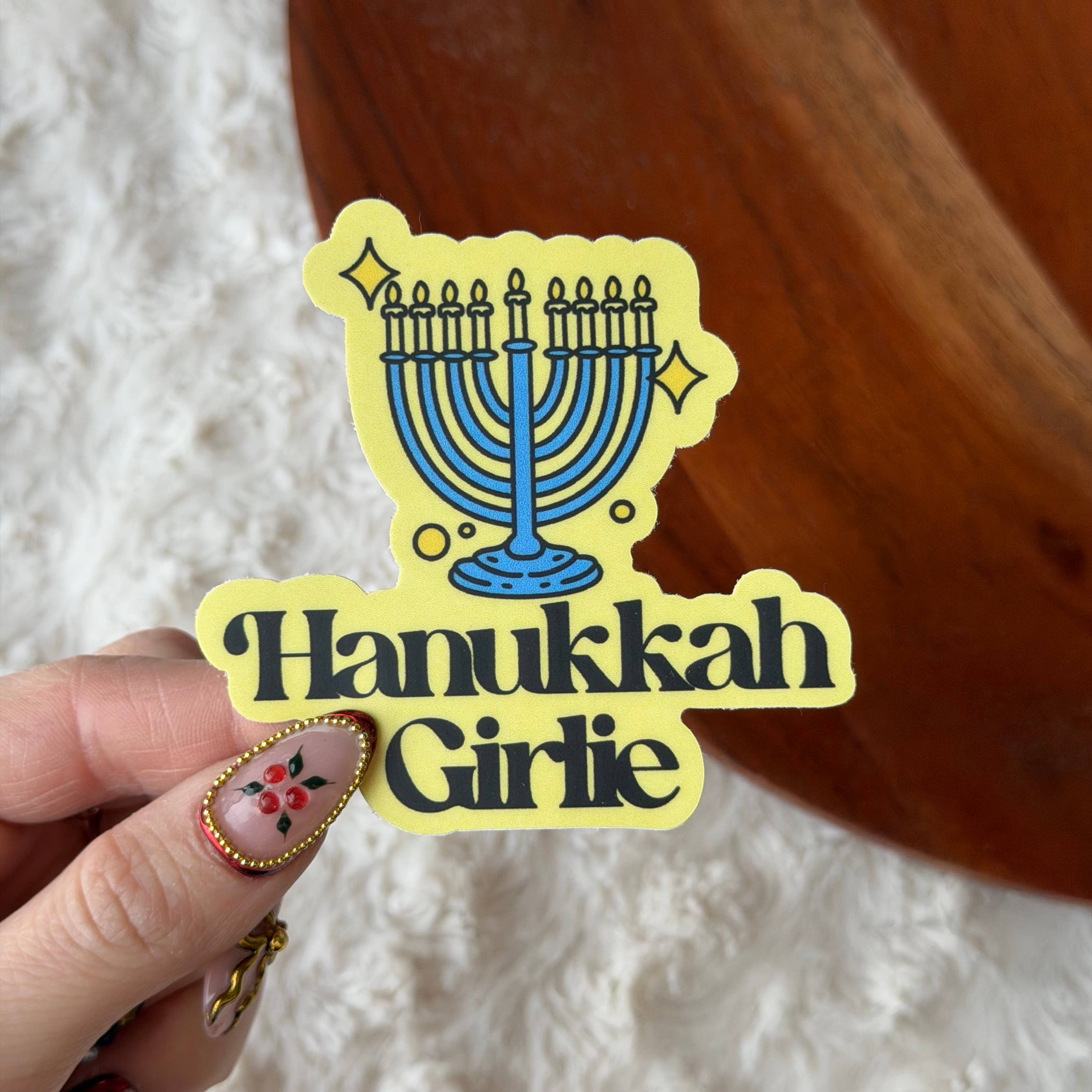 Hanukkah Girlie Sticker