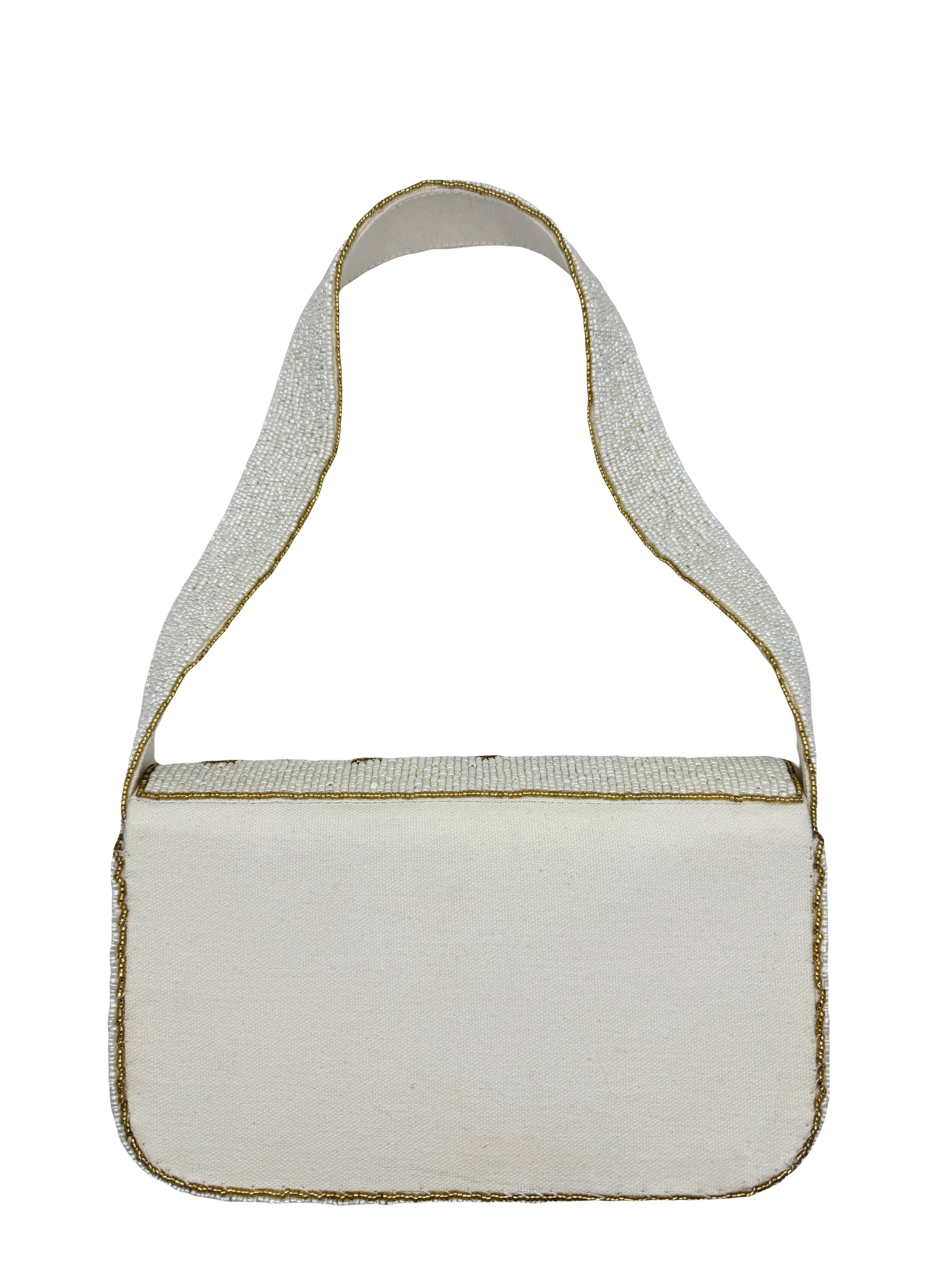 Fall Beaded Shoulder Bag