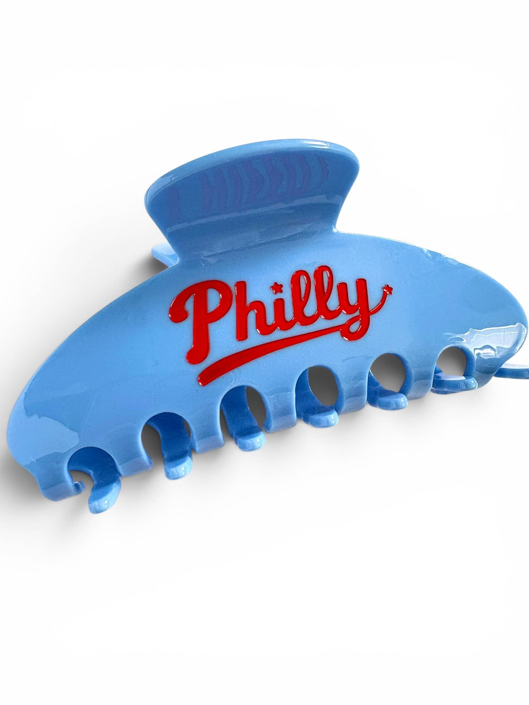 Philly Retro Blue Claw Clip