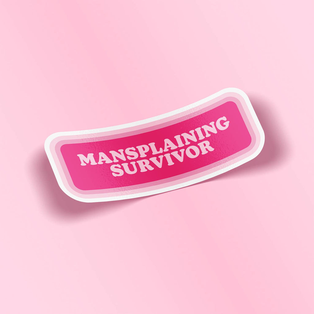Mansplaining Survivor Sticker