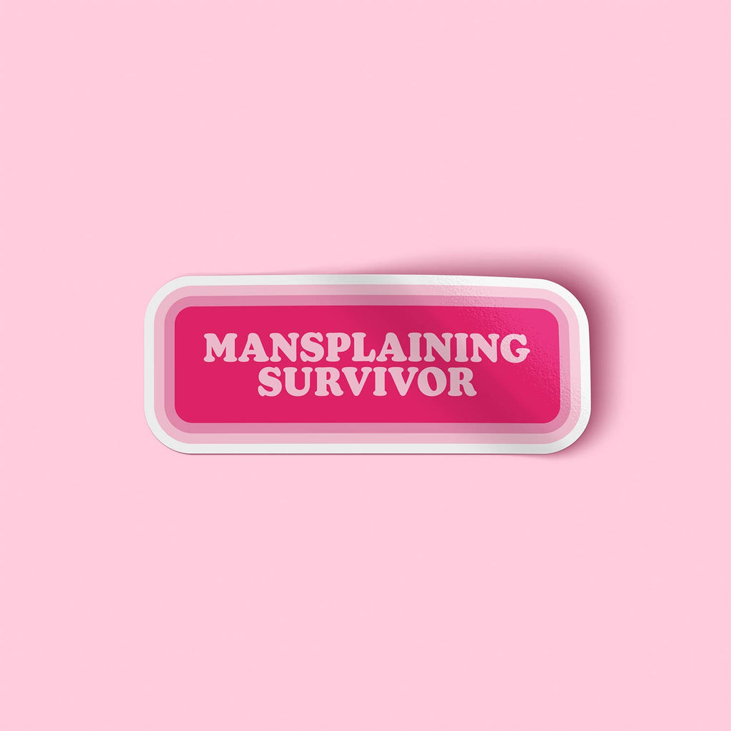 Mansplaining Survivor Sticker