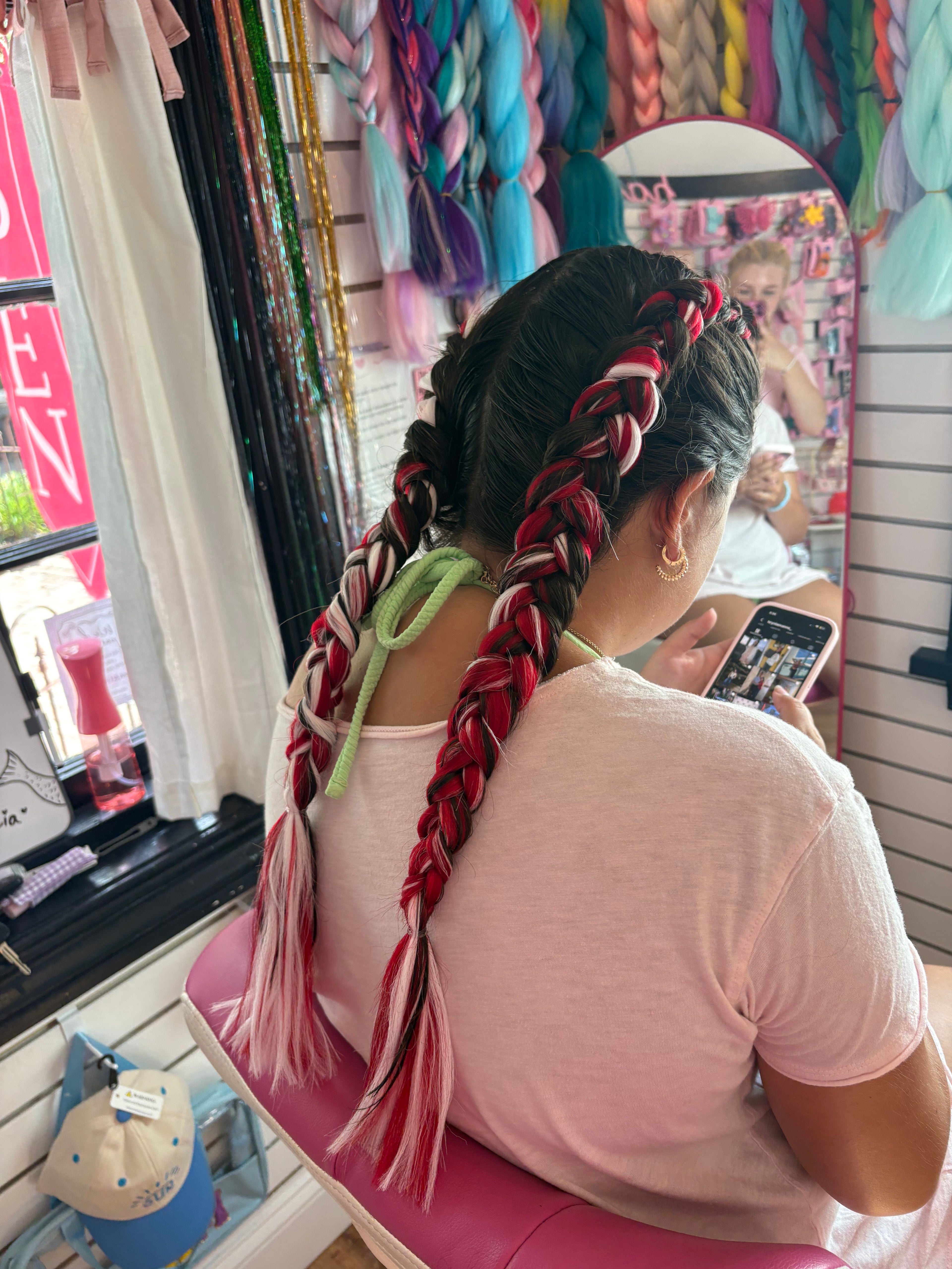 Team Colors Double Braids