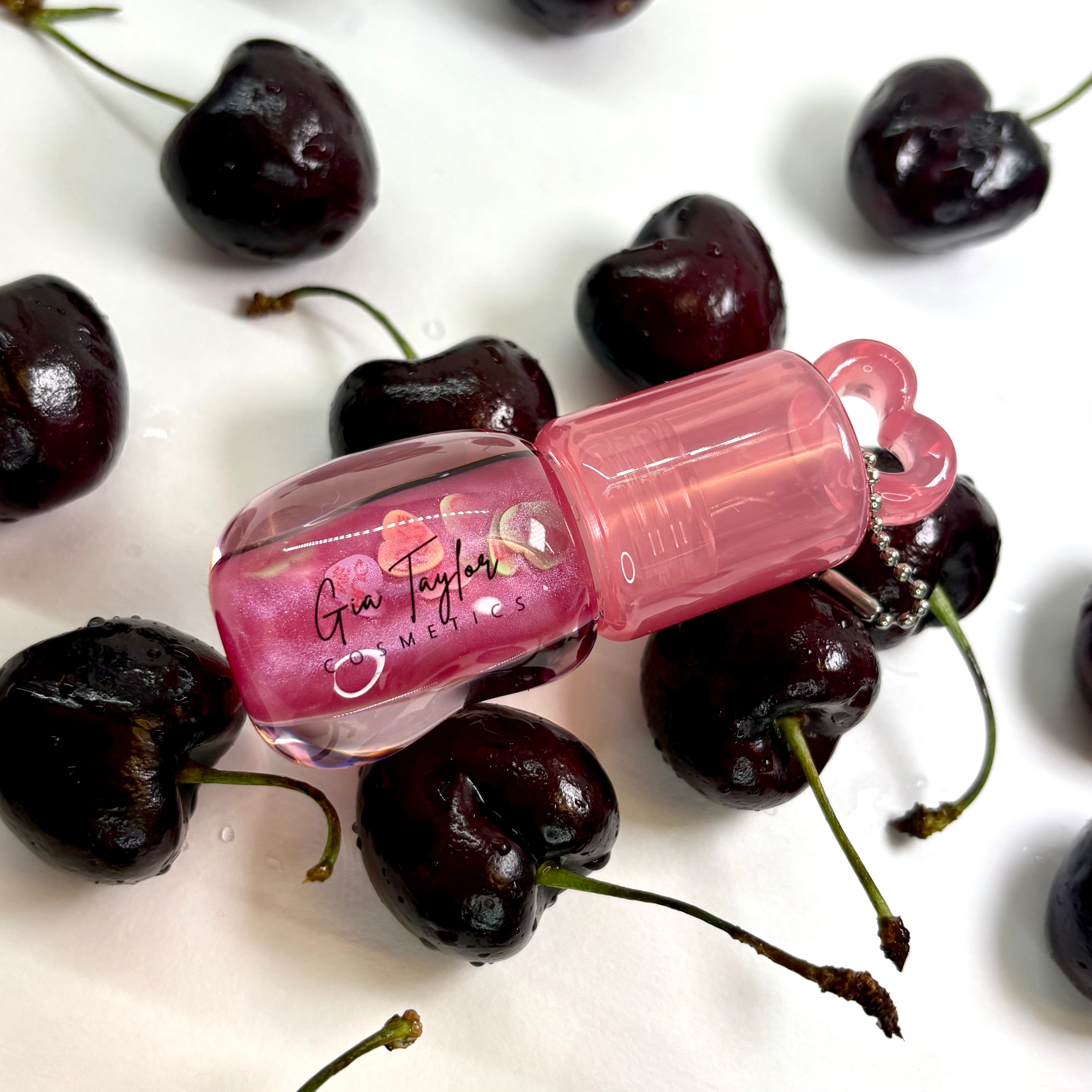 Cherry Valentines Gloss Keychain