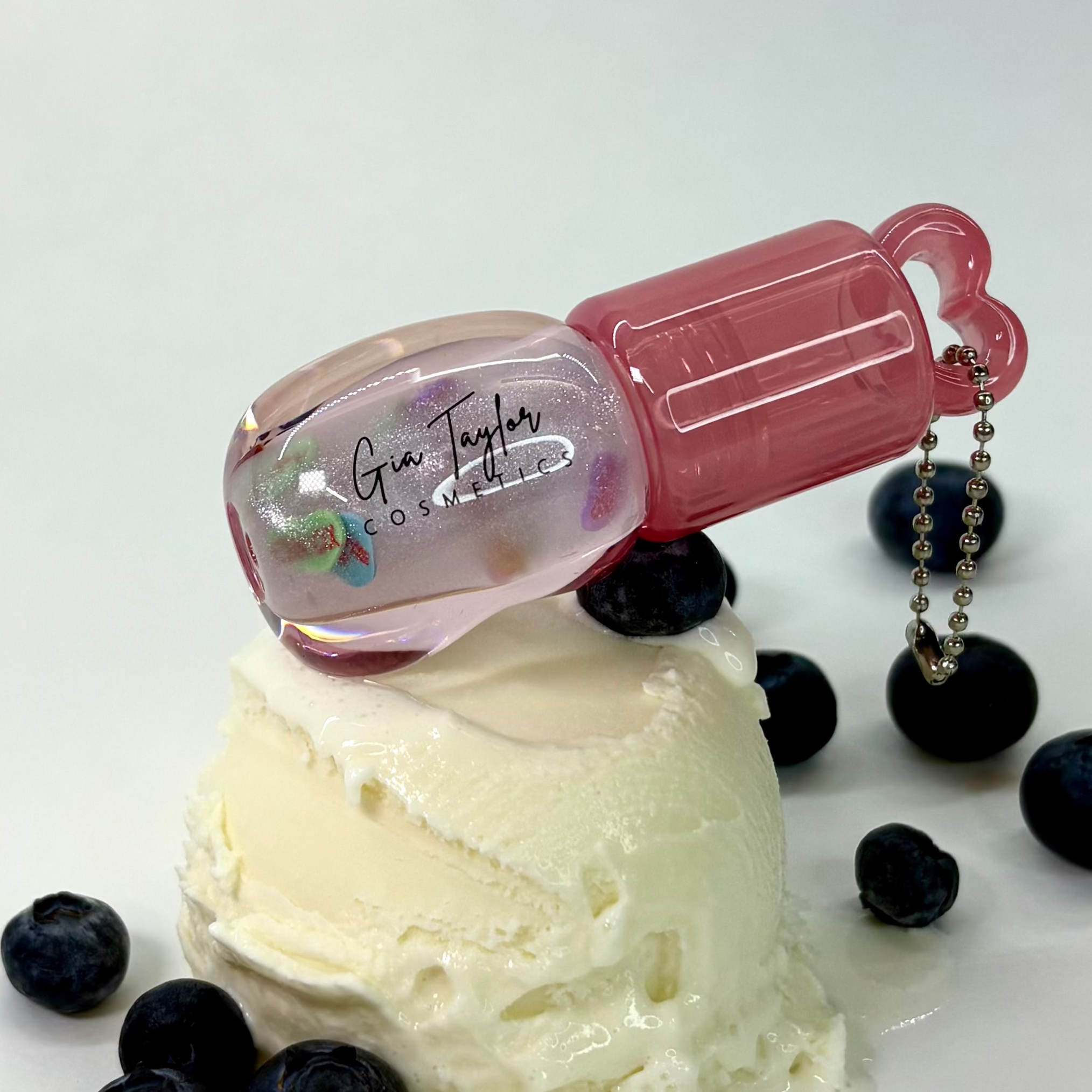 Blueberry Vanilla Valentines Gloss Keychain