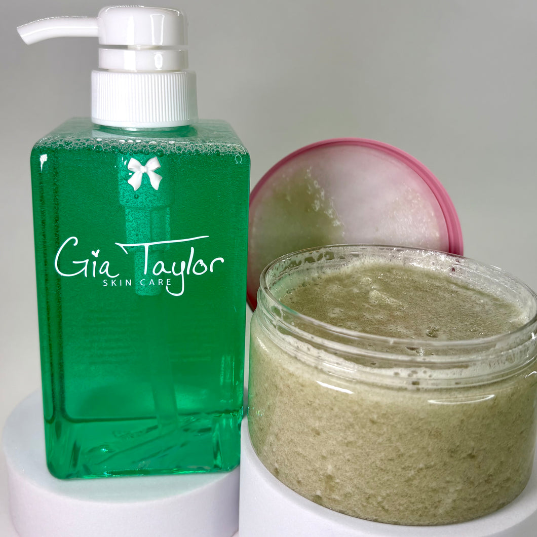 Cucumber Mint Shower Gel + Sugar Scrub DUO