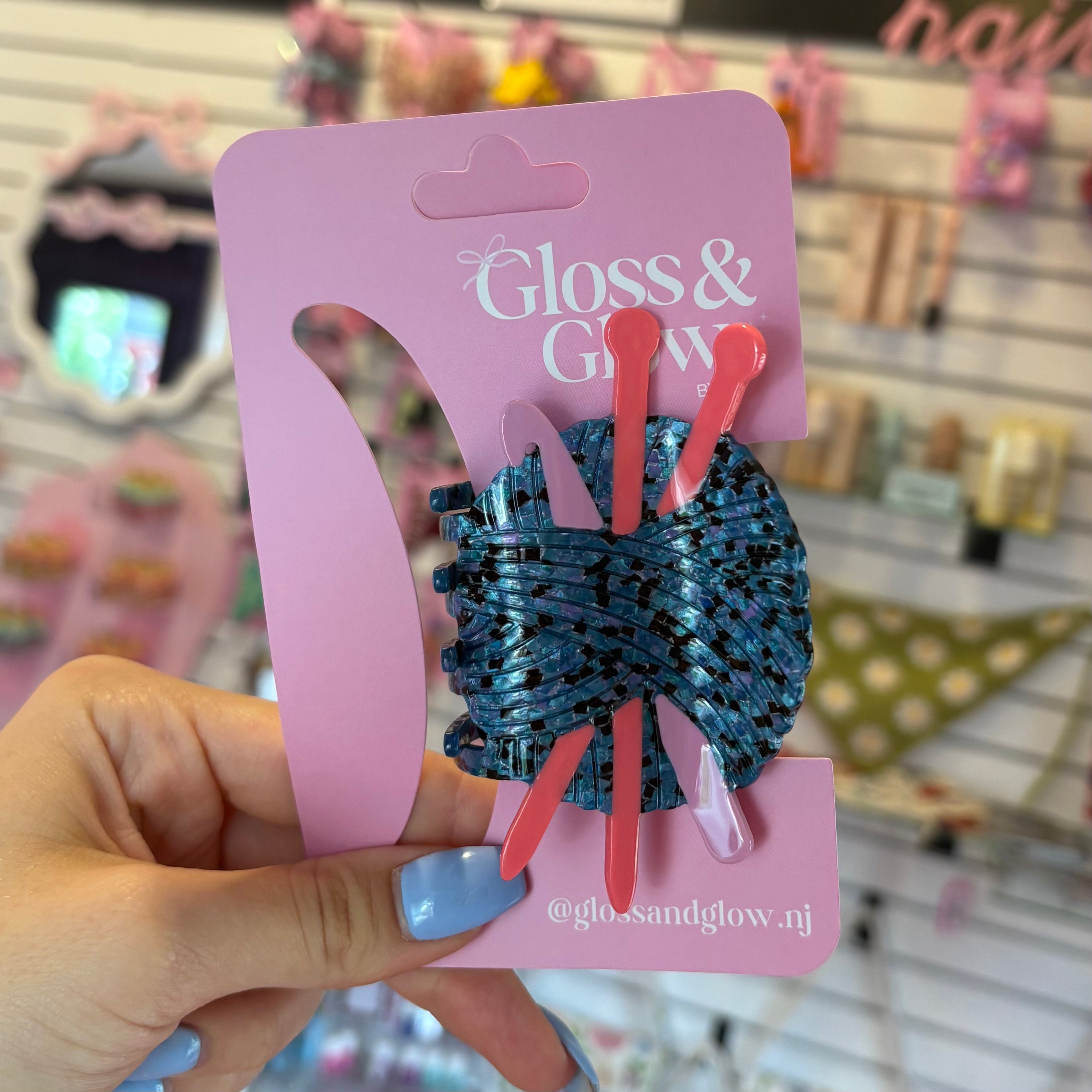 Combined Knitting & Crochet Needle Hair Claw