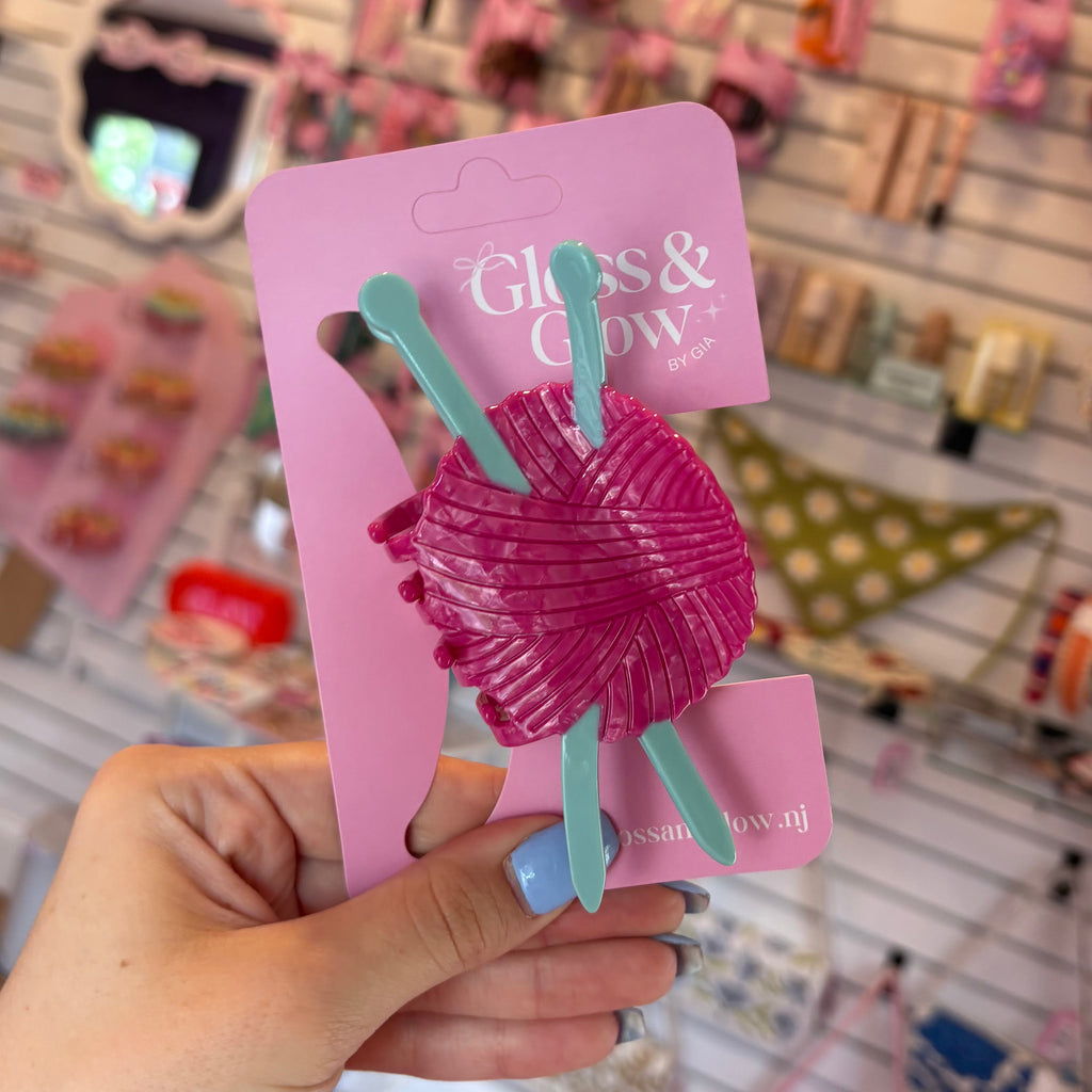 Knitting Needle Hair Claw