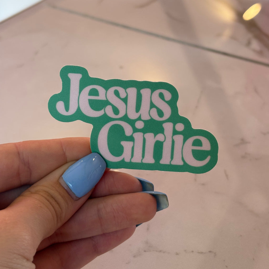 Jesus Girlie Faith Sticker
