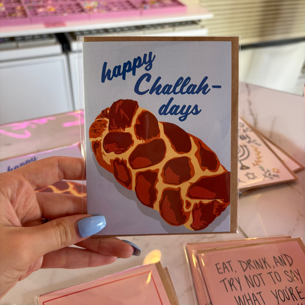 "Happy Challah-days" Hanukkah Card