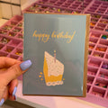 Happy Birthday Cake Slice Greeting Card