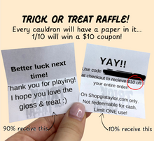 Load image into Gallery viewer, Trick or Treat Cauldron (includes $10 raffle chance!)

