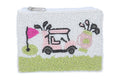 Golf Cart Beaded Coin Purse