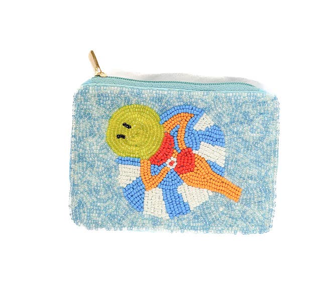 Floaty Beaded Coin Purse