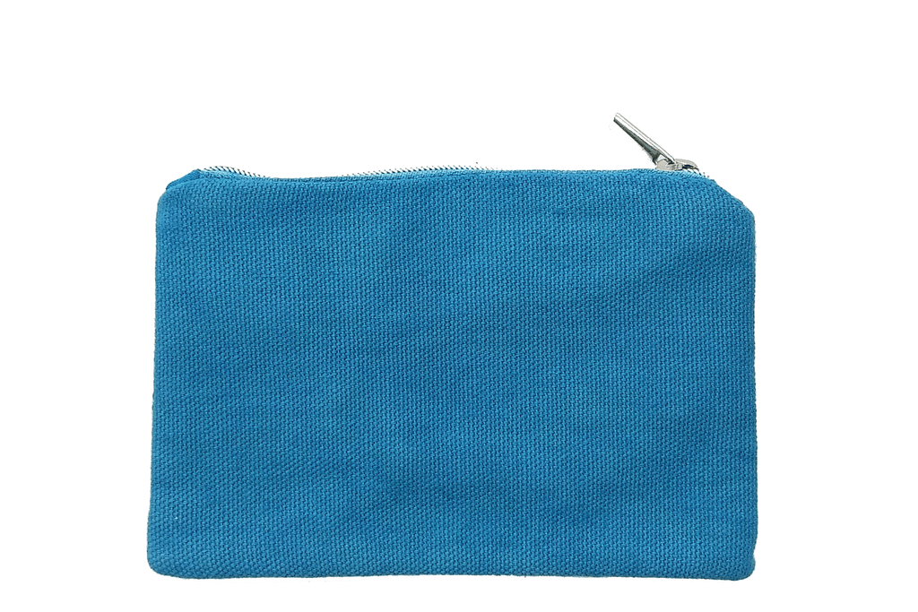 Navy Citrus Beaded Coin Purse