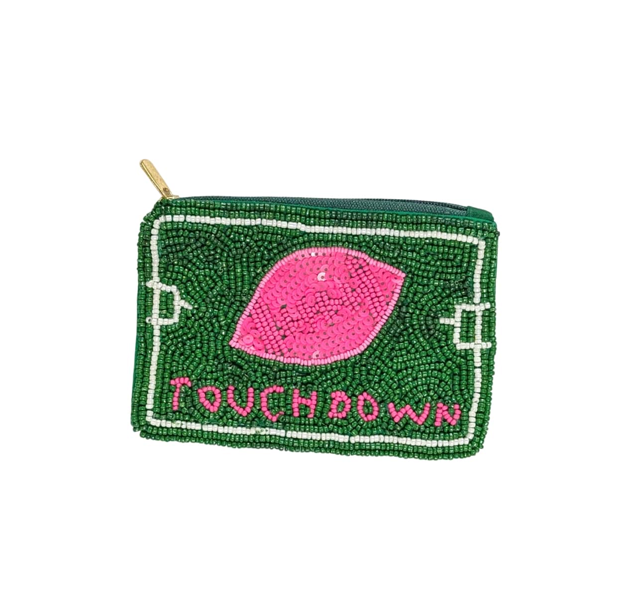 Touchdown Beaded Coin Purse