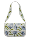 Hydranges Beaded Shoulder Bag